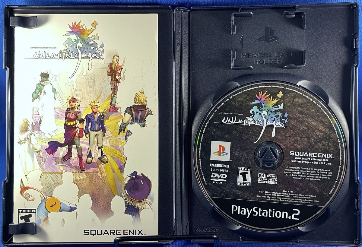 Unlimited Saga PlayStation 2 PS2 CIB Complete TESTED - RARE RPG