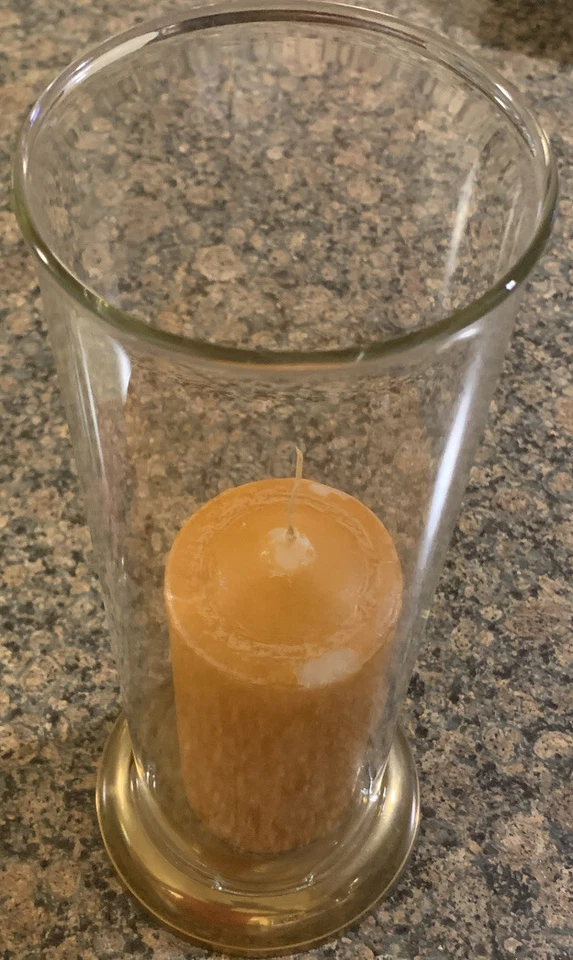 CANDELABRO CILINDRO FURACÃO - LATÃO ANTIGO - Imagem 3 de 4