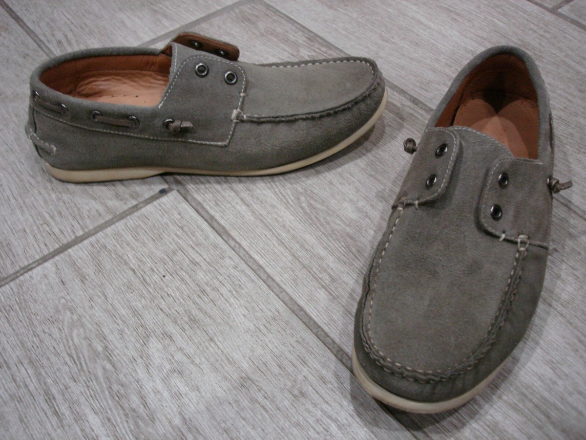 John Varvatos Gray Suede Slip-On Loafers John Varvatos - Jet Oxide Suede Slip-On Sneaker | Mitchell  main image 4