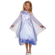 Disney Frozen 2 Elsa Snow Queen Girls Dress Cape Costume - Small (4/6)