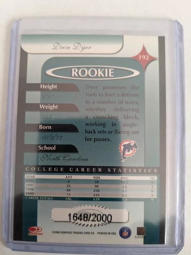 🏆 2000 Donruss Elite Insertos Paralelos RC Artesanos Troquelados - Imagen 3 de 17