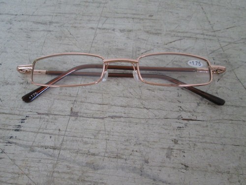 Women's Compact Thin Wire Frame Folding Glasses +1.75 New - Picture 4 of 9