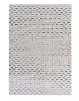 Outdoor Indoor Teppich Garten Balkon Terrasse Cremefarben Dunkelblau 200X290 Cm
