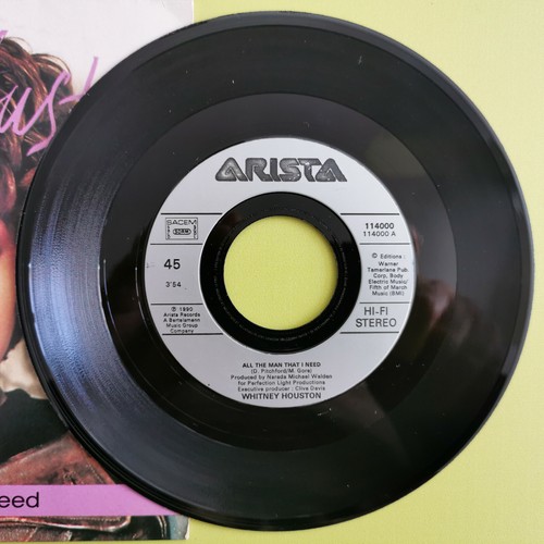 Whitney Houston – All the Man That I Need - Vinyl, 7 ", 45 RPM, Single - - Picture 3 of 5