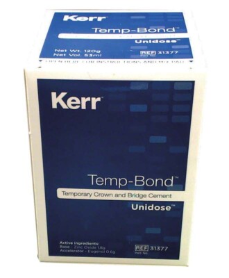 50x Kerr Temp-Bond ZahnZement | Krone Brücke Kleben Füllung Zahnarzt Dental
