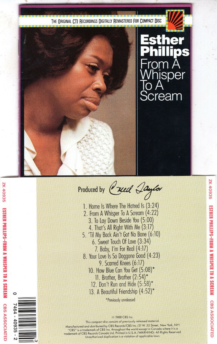 Esther Phillips / From A Whisper To A S… From a Whisper to a Scream - Album by Esther Phillips | Spotify