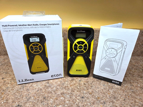 L.L. Bean/Eton FR1 Mini Emergency Radio/NOAA Weather Alert Yellow