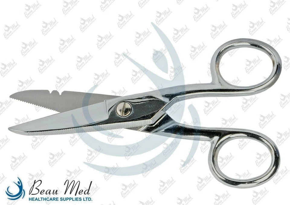 Professional Beau Med Stainless Steel Electricians Scissors New Style Polish