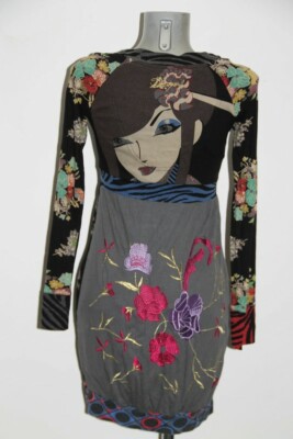 Robe Courte Geisha En Coton De La Marque Desigual Taille S (36FR) | Multicolore | Excellent État