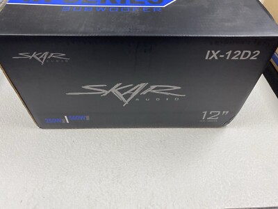 SKAR AUDIO VD-12 D2 12'' 500W RMS DUAL 2 OHM  CAR SUBWOOFER-New open box