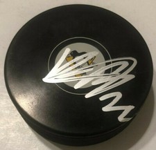KASPER BJORKQVIST SIGNED PITTSBURGH PENGUINS HOCKEY PUCK W/ CASE COA