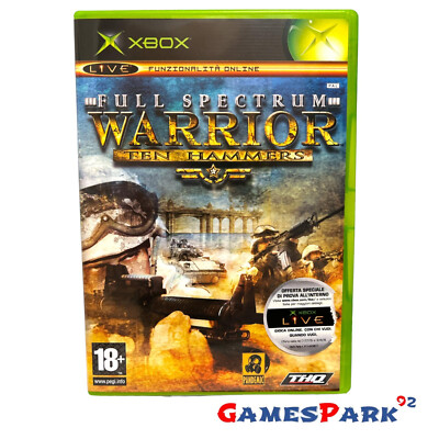 Full Spectrum Warrior Ten Hammers xbox game used for Italian pal complete 1