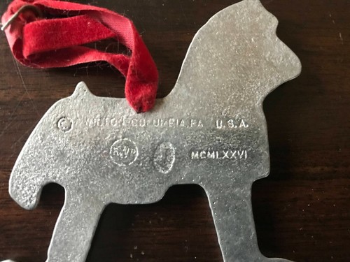 Metal Rocking Horse Christmas Ornament - Picture 3 of 3