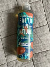 Image of Faith In Nature Natural Blue Cedar Body Wash shower gel 400ml mens