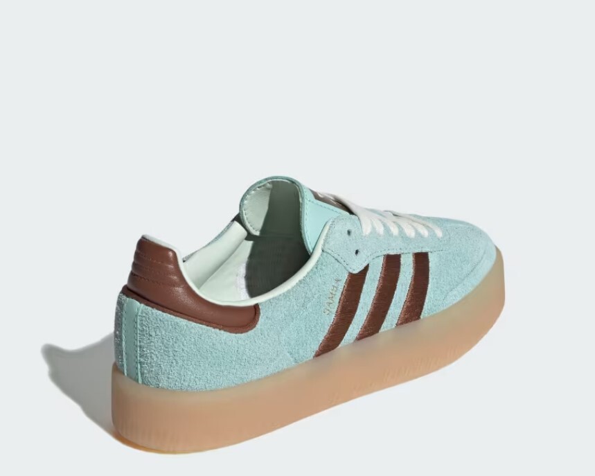 スニーカー [adidas] (W) Sambae Semi Flash Aqua Mint Brown JH8835 Adidas Women's Sambae 'Semi Flash Aqua' - JH8835