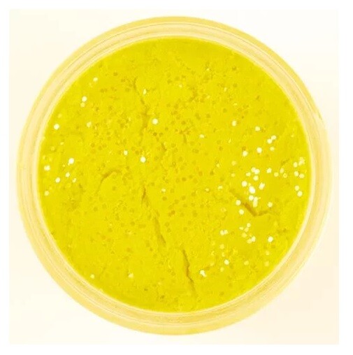 Наживка для форели Berkley PowerBait Select Glitter Sunshine Yellow, 50 г, для форели с блестками