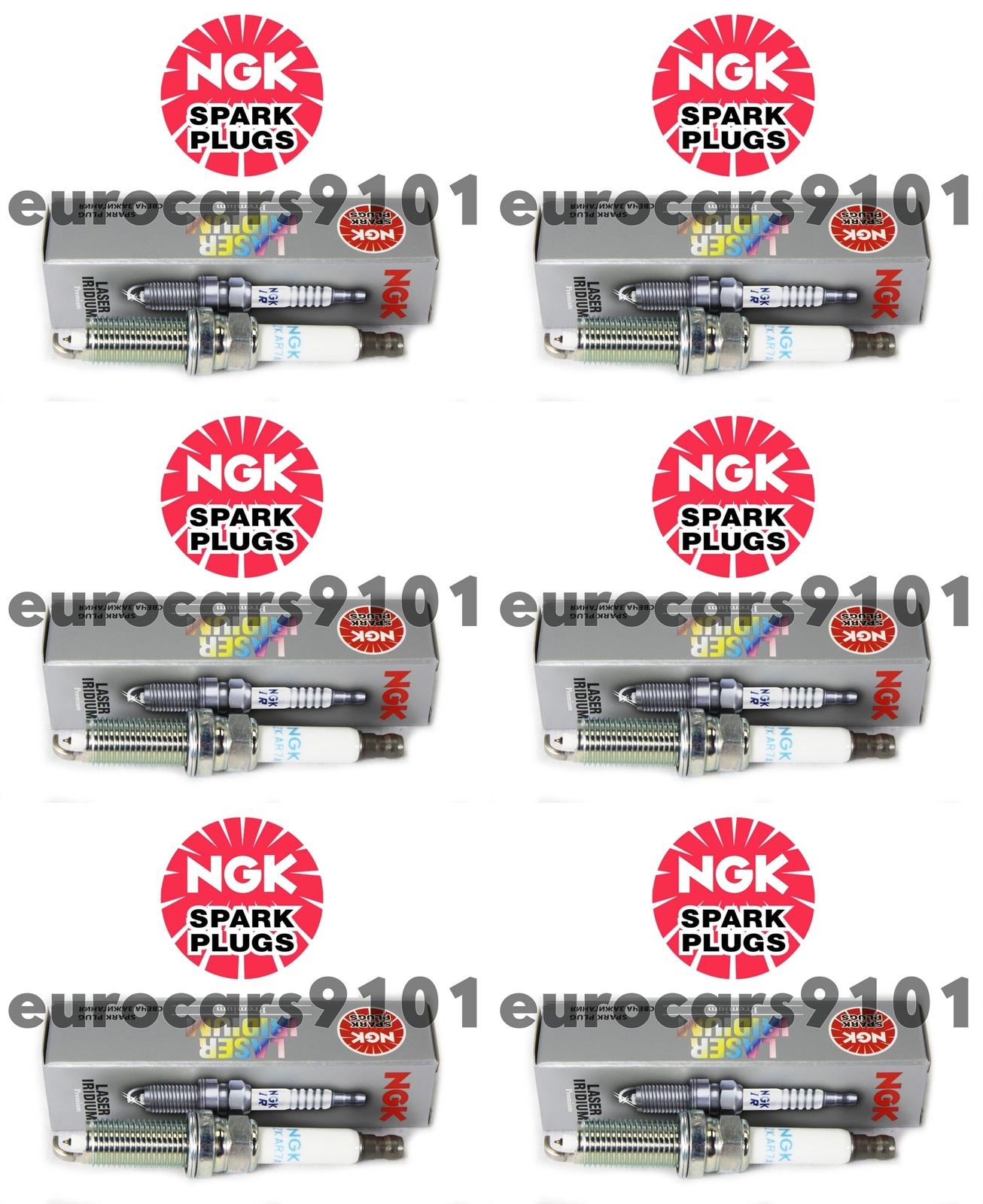 NGK Spark Plugs 6043 0041593903 Set of 6