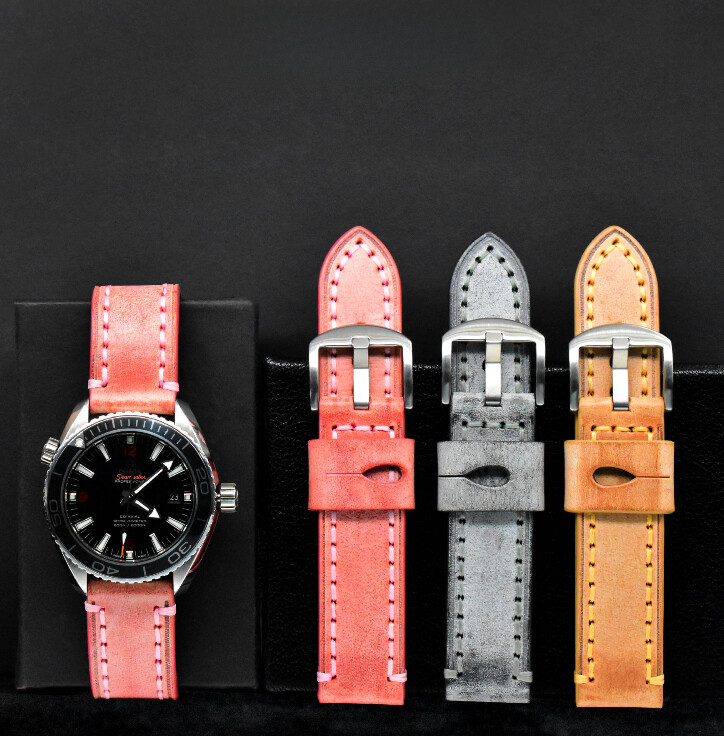 Soft Vegetable Cowhide Padded Genuine Leather Watch Band  display picture 3