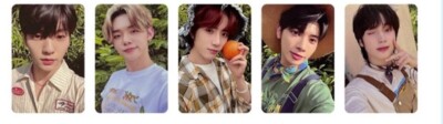 TXT TOMORROW X TOGETHER MIDSUMMER OFFICIAL PHOTOCARD PC ORANGE SKY BLUE FARM RED