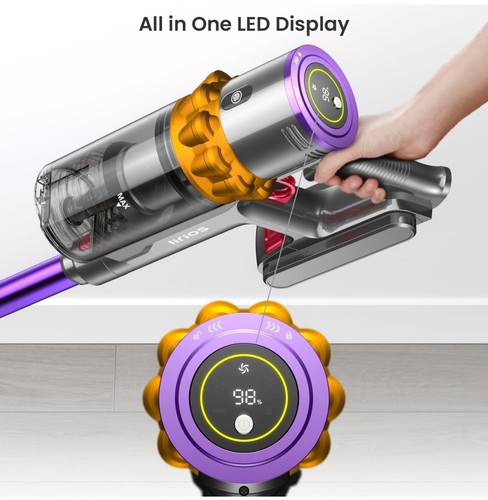 Lirios Q5 Pro Cordless Handheld Vacuum Cleaner 1.6L Dust Cup, 550W/45Kpa, NEW - Picture 6 of 7