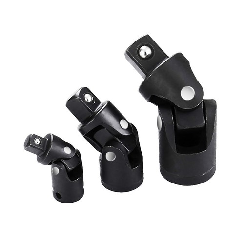 1/4 3/8 1/2inch Drive Swivel Impact Universal Joint Socket Set Adapter Tool Kit - Picture 4 of 12