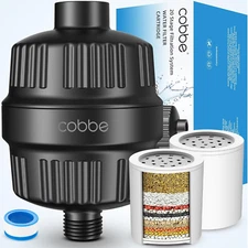 Cobbe Shower Filter for Hard Water Shower Head Filter - with Replaceable Filter