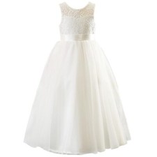 Long Girls Princess Dress for Weddings Flower Girls SIZE 10-11 YOUTH