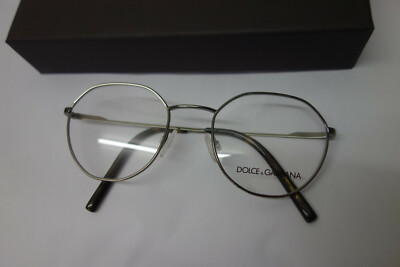 1 X Dolce& Cabbana Brillen Fassung. Metall, Unisex, silber, kleiner Fehler.
