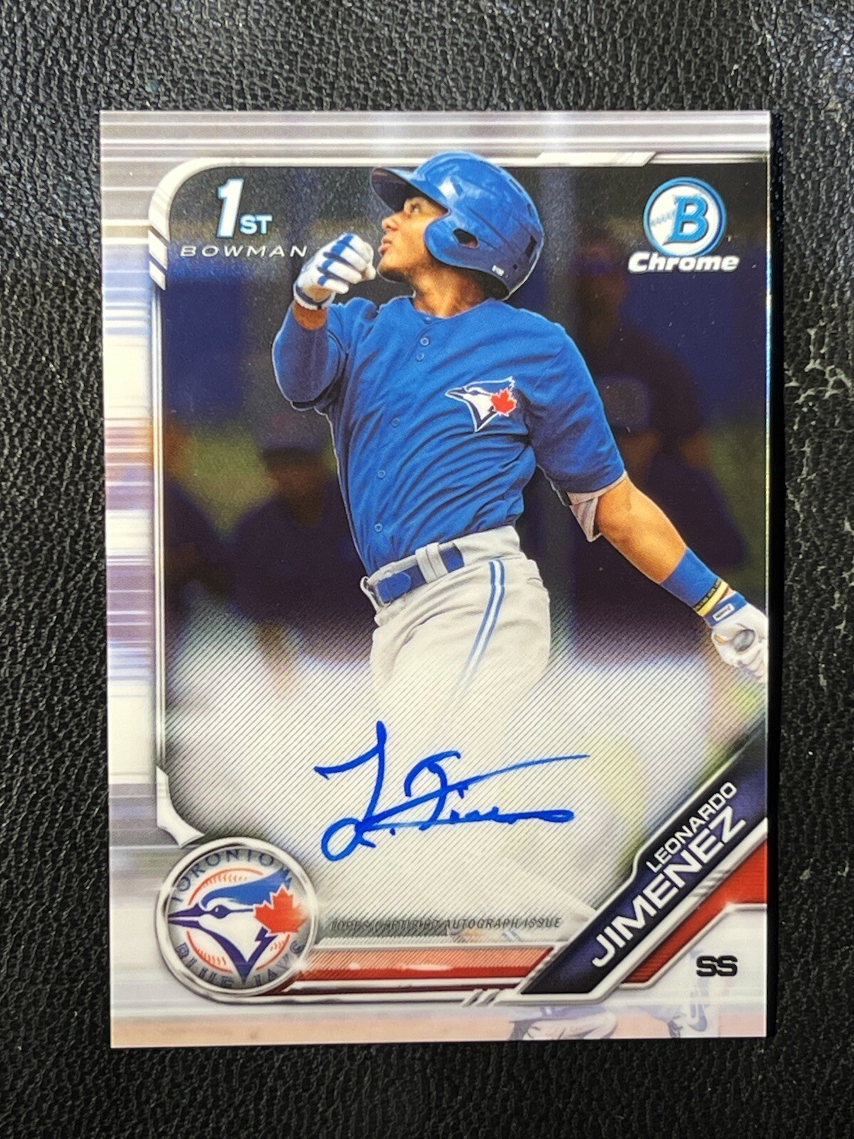 LEONARDO JIMENEZ 2019 Bowman Chrome Auto CPA-LJ