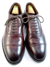 Allen Edmonds "PARK AVENUE" Leather Cap-Toe Oxfords 11.5 D Mahogany DAINITE(478N
