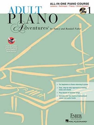 Adult Piano Adventures All-in-One - Paperback, by Faber Nancy - Very Good o
