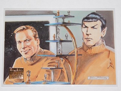 1994 SKYBOX STAR TREK MASTERS SERIES 3-D CHESS CARD #85