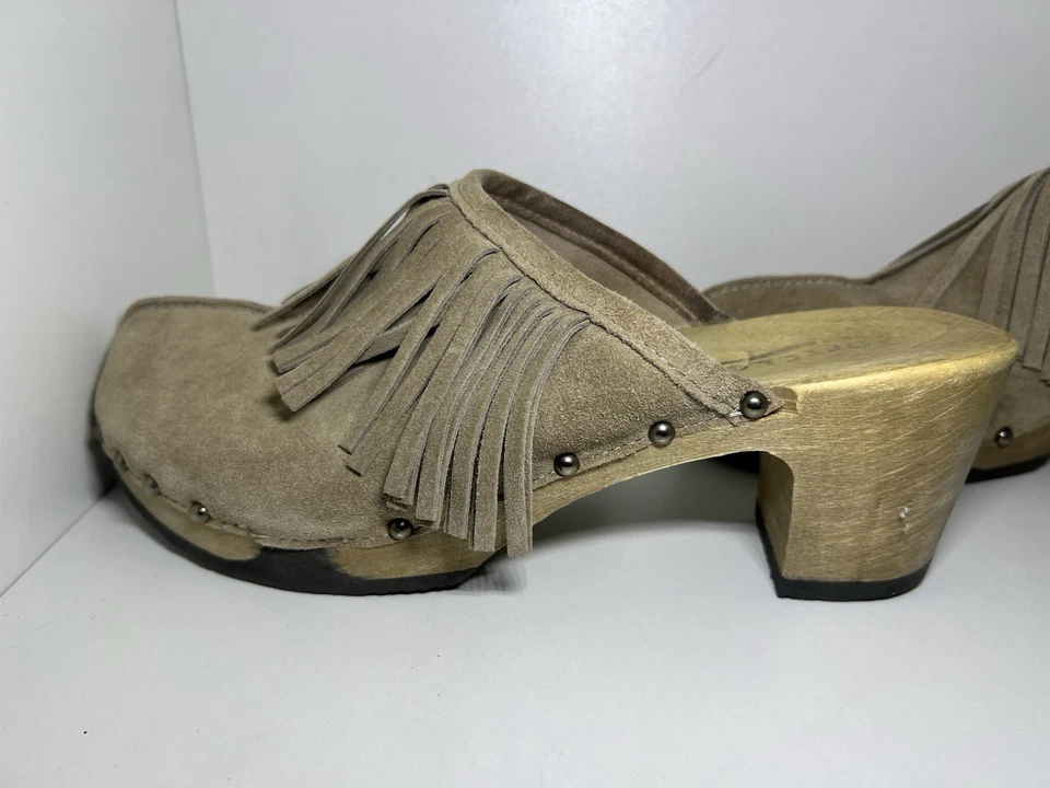 SOFTCLOX Pantolette Slipper Damen Beige Leder Gr. 42 - Bild 3 von 4