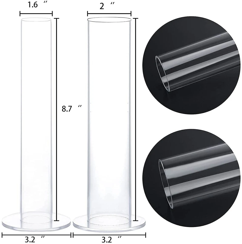 ByKen 2PcS акриловый резинка держатель органайзер, волосы галстуки держатель для ванной, C... - Изображение 2 из 4