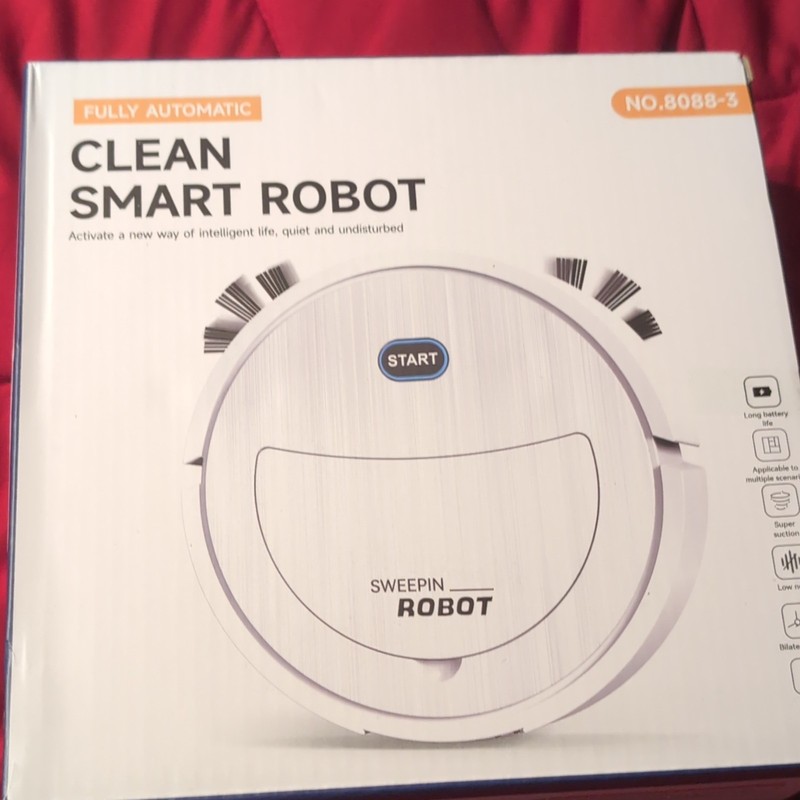 Clean Smart Robotic Vacuum Cleaner Cordless Battery 8088-3