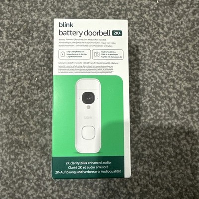 Blink Battery Doorbell 2K+ neueste Gen 2K Video - Neu & VERSIEGELT