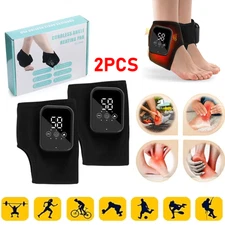 Electric Foot Ankle Massager Heating Therapy Vibration Compression Pain Relief