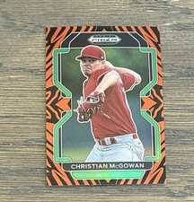 Christian McGowan 2022 Panini Prizm Draft Picks #PDP219 Tiger Prizm /99