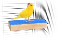   Bird Cage Perch Stand 2-Pack - Beak and Foot Grinding Platform - Parakeets ...