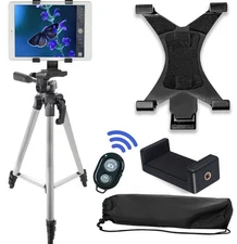 57" inch Camera Tripod w/ Carrying Case + Phone/Tablet Mount+ Bluetooth Remote