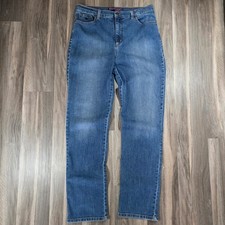 Gloria Vanderbilt Amanda High Rise Tapered Jeans Medium Wash Blue Womens Size 12
