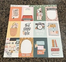 Simple Stories MY STORY 12X12 Scrapbook Kit Paper and Stickers Books Flowers