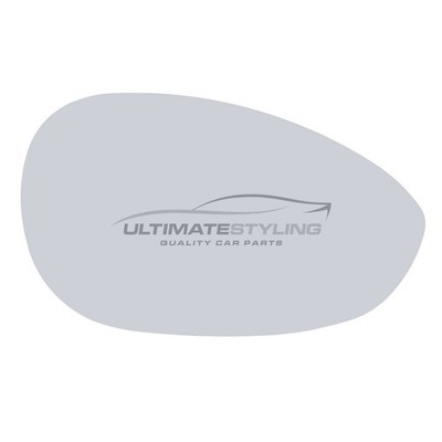 Mirror Glass Fits Fiat Grande Punto 2006-2011 Non-Heated Convex Pair Left Right