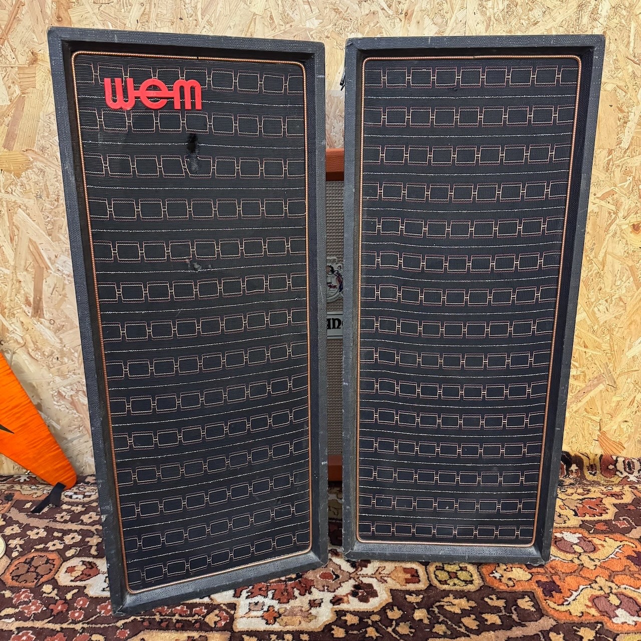 Vintage 1960s WEM Watkins 3x10 Amplifier PA Clip Columns Cabinets w Elac 10N / 106