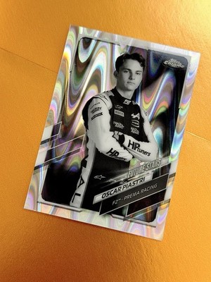 2021 Topps Chrome Formula 1 OSCAR PIASTRI #59 Raywave Parallel Refractor SP F1