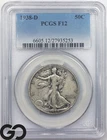 1938-D Walking Liberty Half Dollar PCGS F 12 ** Better Date!