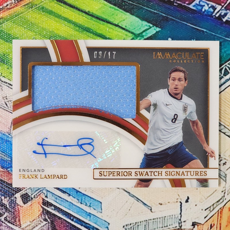 2022-23 Panini Immaculate Frank Lampard Match Worn Patch Auto /17