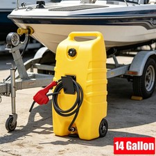 Fuel Caddy 14 Gallon Portable Gas Fuel Tank Transfer Pump 10ft Hose Storage Can Fuel Caddy 14 Gallon Portable Gas Fuel Tank Transfer Pump 10ft Hose Storage Can