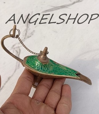Aladdin Genie Chirag Vintage Stil Handgefertigte Messing Aladin Öllampe Zuhause