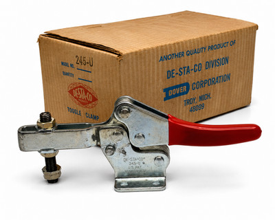 NOS Destaco 245-U Horizontal Hold Down Toggle Clamp w/ Spindle USA